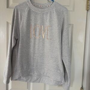 Rae Dunn long sleeve “Love” top, size small, like new condition
